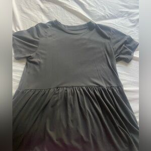 American eagle babydoll grey top